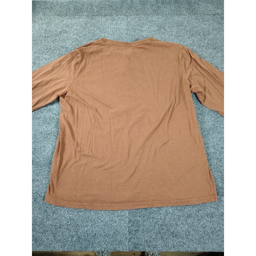 Free Fly Bamboo Flex Henley Shirt Mens L Rust Lightweight Stretch UPF - Picture 4 of 9
